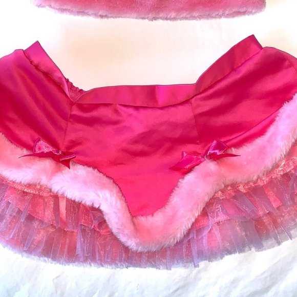 Victoria's Secret Other - Victoria's Secret "Sexy Little Things" Limited Edition Skirt Pink Faux Fur OS